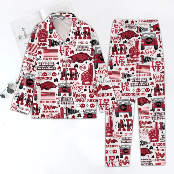 Arkansas Razorbacks Icons Bundle Pajamas Set