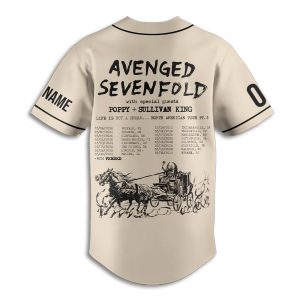 Avenged Sevenfold Customized Baseball Jersey2B3 zj62x