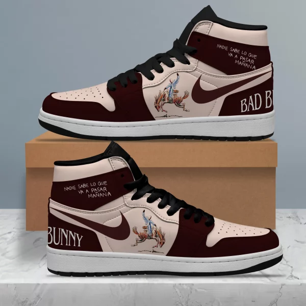 Bad Bunny Custom Air Jordan 1 High Top Shoes