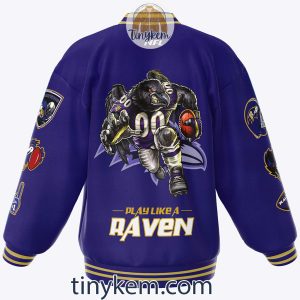 Baltimore Customized Baseball Jacket Play Like A Raven2B3 kHpyB