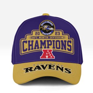 Baltimore Ravens AFC North Champions 2023 Classic Cap2B2 SzTil