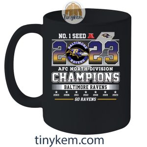 Baltimore Ravens AFC North Champions 2023 Shirt Two Sides Printed2B9 Xqnlc