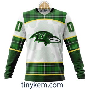 Baltimore Ravens Shamrock Customized Hoodie2C Tshirt Gift For St Patrick Day 20242B4 g4D3d