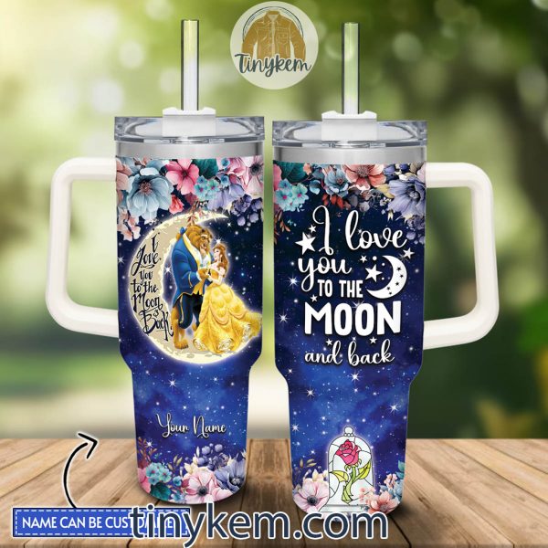 Beauty and the Beast Customized 40 Oz Tumbler: Gift for Valentine