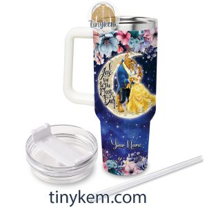 Beauty and the Beast Customized 40 Oz Tumbler Gift for Valentine2B2 Jth0l