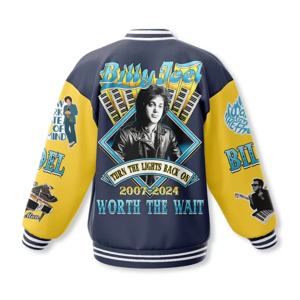 Billy Joel Baseball Jacket: Turn The Lights Back On 2007-2024