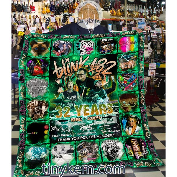 Blink-182 Blanket: 32 Years Anniversary 1992-2024