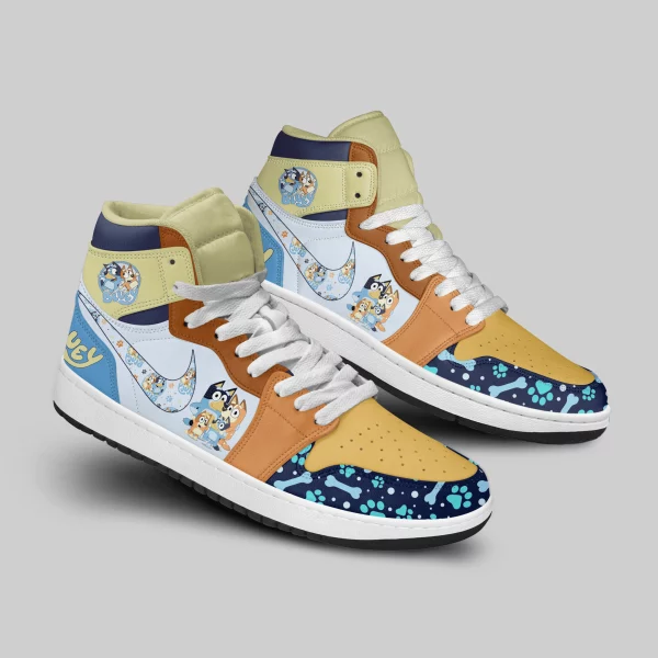 Bluey Custom Air Jordan 1 High Top Shoes