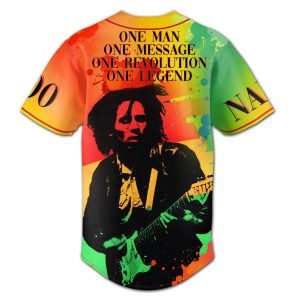 Bob Marley One Love Customized Baseball Jersey2B3 EFME6