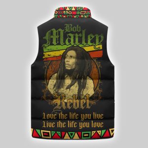 Bob Marley Rebel Puffer Sleeveless Jacket2B3 cUFIk