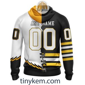 Boston Bruins Home Mix Reverse Retro Jersey Customized Hoodie Tshirt Sweatshirt2B3 YlWGn