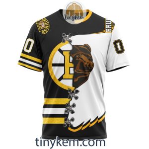 Boston Bruins Home Mix Reverse Retro Jersey Customized Hoodie Tshirt Sweatshirt2B6 W9JLZ