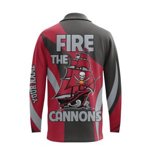 Buccaneers Customized Long Sleeve Polo Shirt Siege The Day Fire The Cannons2B4 w4OVG