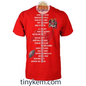 Buccaneers NFC South Champions 2023 Shirt Two Sides Printed Back to Back to Back2B3 pyAMP