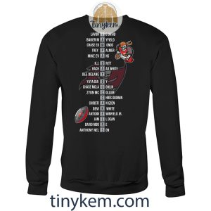 Buccaneers NFC South Champions 2023 Shirt Two Sides Printed Back to Back to Back2B7 0F10z