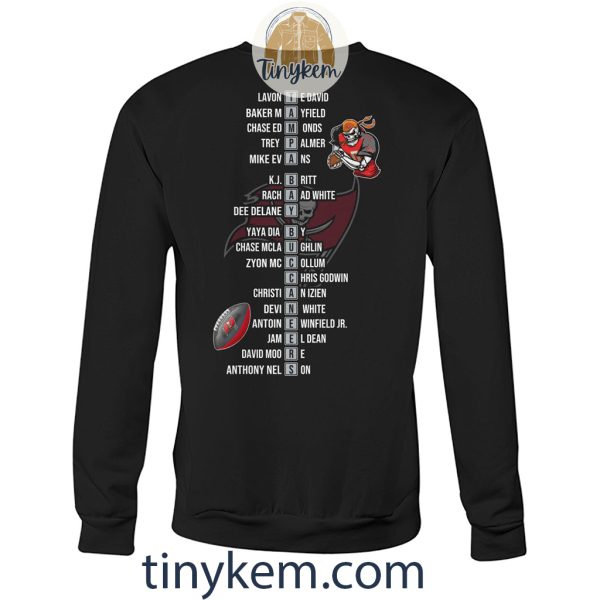 Buccaneers NFC South Champions 2023 Shirt Two Sides Printed: Back to Back to Back