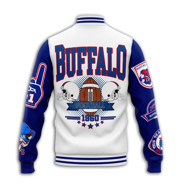 Buffalo Bills Custom Name Baseball Jacket