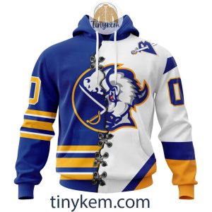 Buffalo Sabres Camo Hockey V-neck Long Sleeve Jersey
