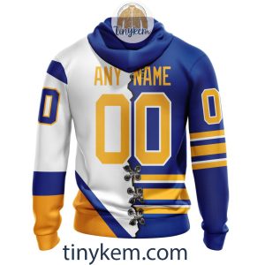 Buffalo Sabres Home Mix Reverse Retro Jersey Customized Hoodie Tshirt Sweatshirt2B3 Ri94s