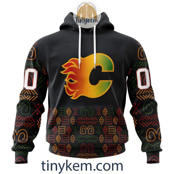 Calgary Flames Black History Month Customized Hoodie, Tshirt, Sweatshirt