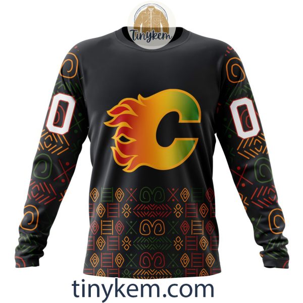 Calgary Flames Black History Month Customized Hoodie, Tshirt, Sweatshirt