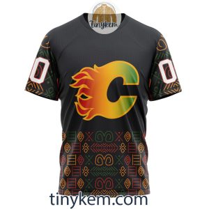 Calgary Flames Black History Month Customized Hoodie Tshirt Sweatshirt2B6 RDdXW