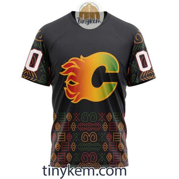 Calgary Flames Black History Month Customized Hoodie, Tshirt, Sweatshirt