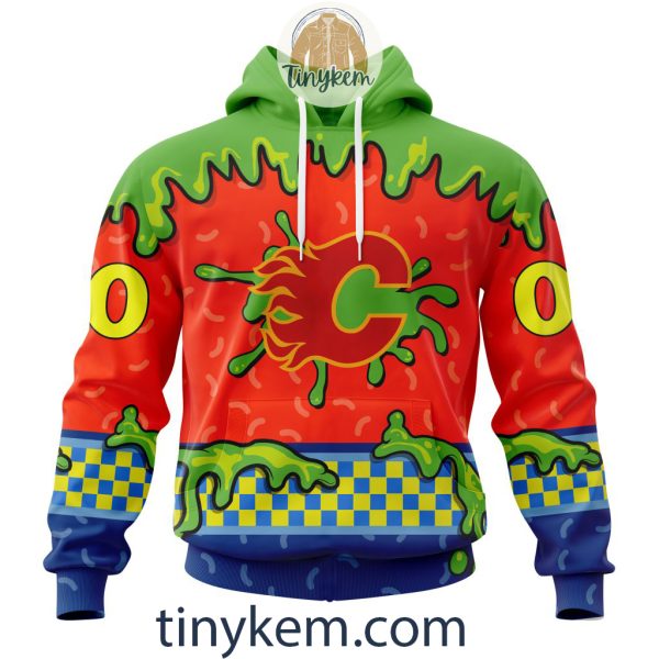 Calgary Flames Nickelodeon Customized Hoodie, Tshirt, Sweatshirt