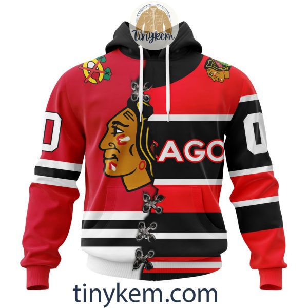 Chicago Blackhawks Home Mix Reverse Retro Jersey Customized Hoodie, Tshirt, Sweatshirt
