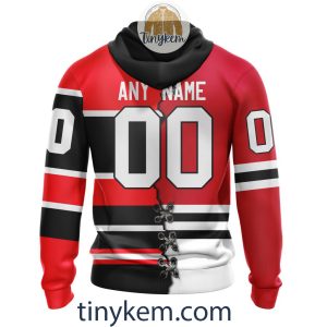 Chicago Blackhawks Home Mix Reverse Retro Jersey Customized Hoodie Tshirt Sweatshirt2B3 GXE2R