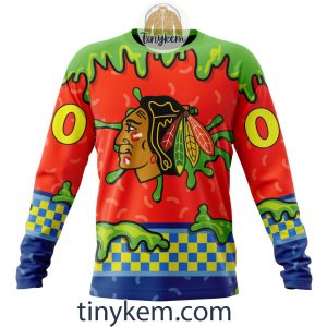 Chicago Blackhawks Nickelodeon Customized Hoodie Tshirt Sweatshirt2B4 OfJp4