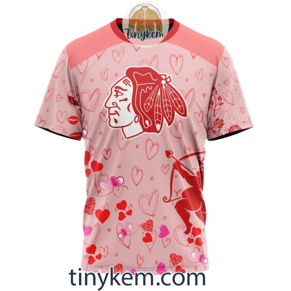 Chicago Blackhawks Valentine Customized Hoodie, Tshirt, Sweatshirt