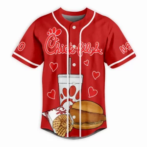 Chick fil A Is My Valentine Customized Baseball Jersey2B2 eDg1S