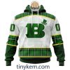 Chicago Bears Shamrock Customized Hoodie, Tshirt: Gift For St Patrick Day 2024