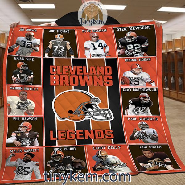 Cleveland Browns All Time Legends Fleece Blanket