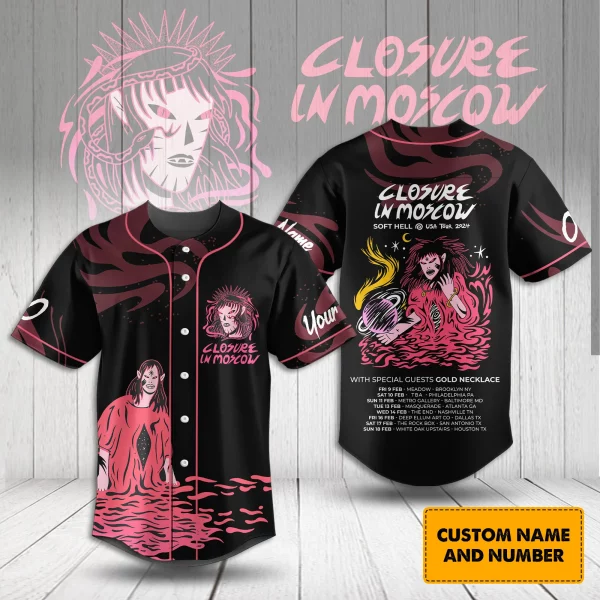 Closure in Moscow Customized Baseball Jersey