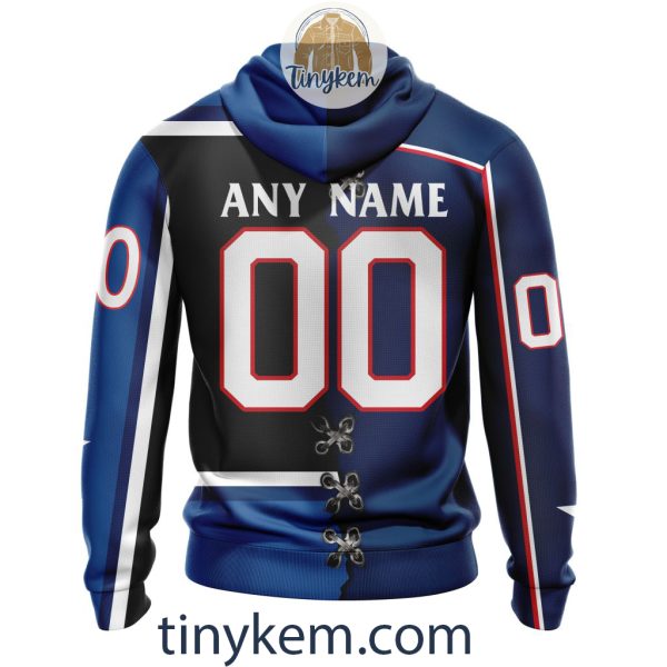 Columbus Blue Jackets Home Mix Reverse Retro Jersey Customized Hoodie, Tshirt, Sweatshirt