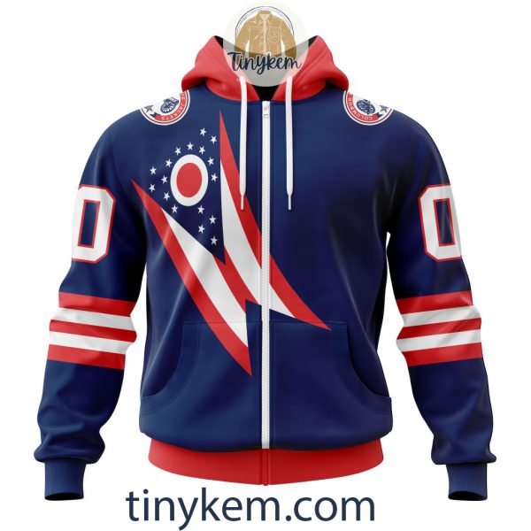 Columbus Blue Jackets Hoodie With City Connect Design