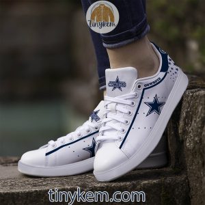 Dallas Cowboys Customized Leather Skate Shoes