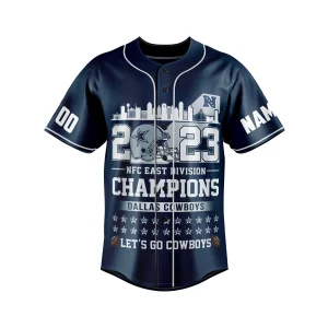 Dallas Cowboys NFC East Champions 2023 Customized Baseball Jersey2B2 VD2qn