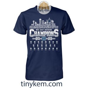 Dallas Cowboys NFC East Champions 2023 Shirt Two Sides Printed