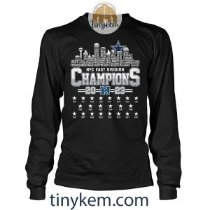Dallas Cowboys NFC East Champions 2023 Shirt Two Sides Printed2B7 Z2fn8
