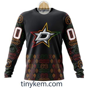 Dallas Stars Black History Month Customized Hoodie Tshirt Sweatshirt2B4 auFuk