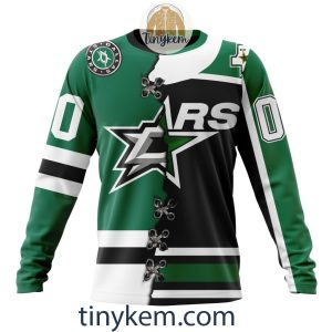 Dallas Stars Home Mix Reverse Retro Jersey Customized Hoodie Tshirt Sweatshirt2B4 uK9on