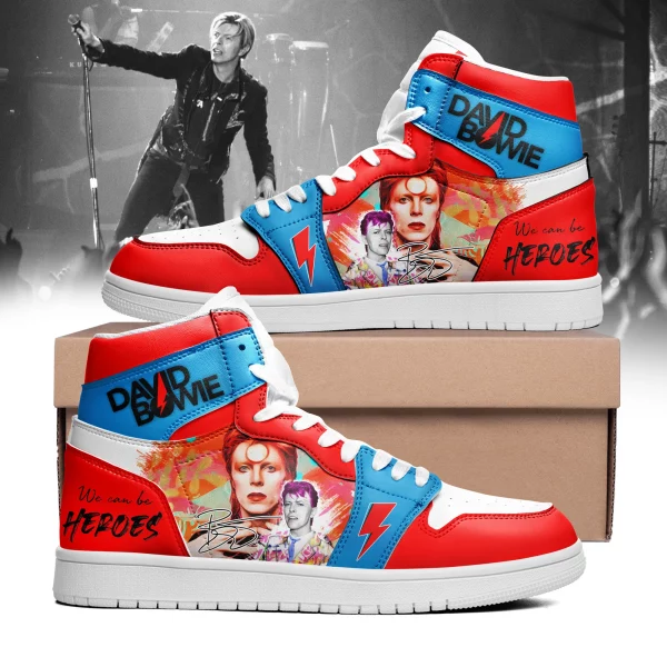 David Bowie Air Jordan 1 High Top Shoes: We Can Be Heroes