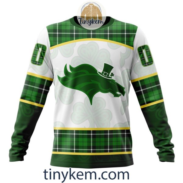 Denver Broncos Shamrock Customized Hoodie, Tshirt: Gift For St Patrick Day 2024