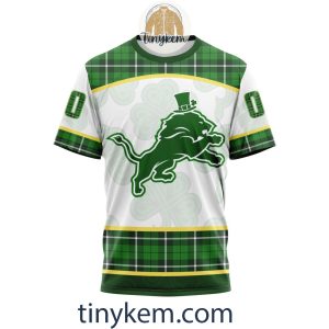 Detroit Lions Shamrock Customized Hoodie2C Tshirt Gift For St Patrick Day 20242B6 B2uho