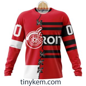 Detroit Red Wings Home Mix Reverse Retro Jersey Customized Hoodie Tshirt Sweatshirt2B4 yyRpC