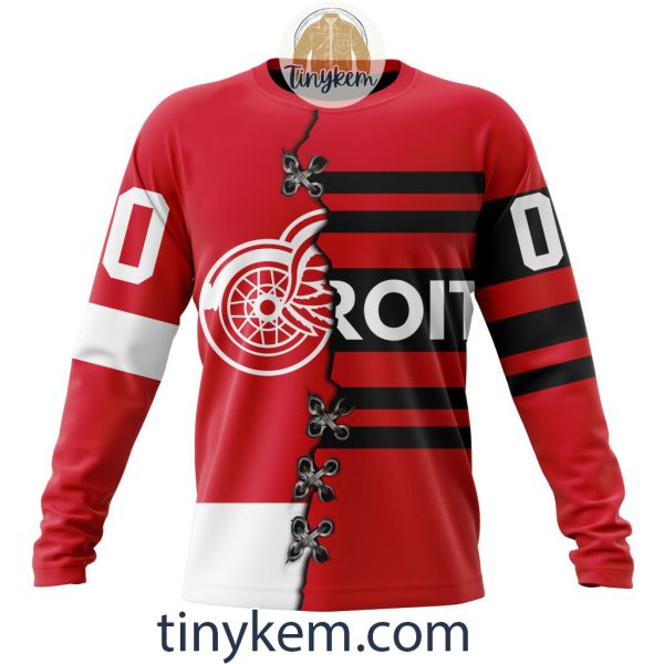 Detroit Red Wings Home Mix Reverse Retro Jersey Customized Hoodie, Tshirt, Sweatshirt