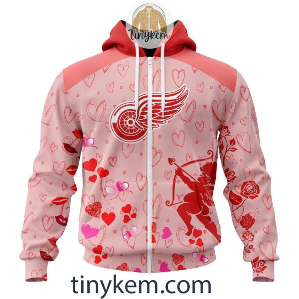 Detroit Red Wings Valentine Customized Hoodie, Tshirt, Sweatshirt